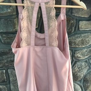 LC Lauren Conrad Tops - Lauren Conrad blush color tank with lace detail LC Lauren Conrad Tops - Lauren Conrad blush color tank with lace detail